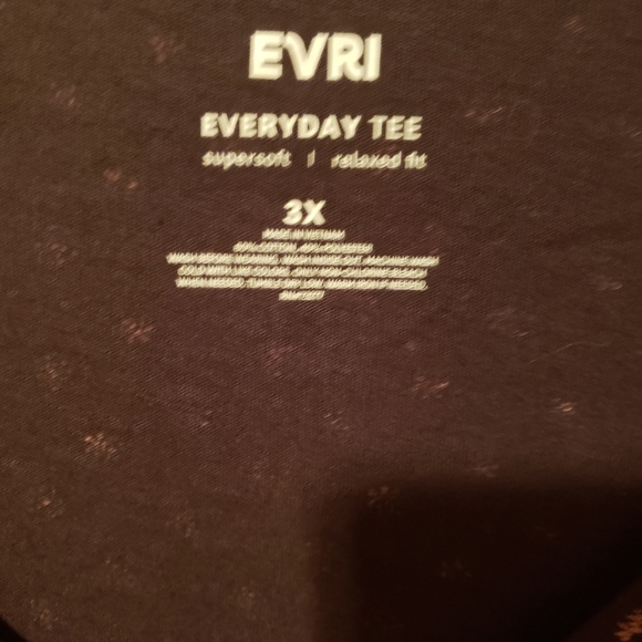 Evri brown long sleeve v neck top - Picture 2 of 3